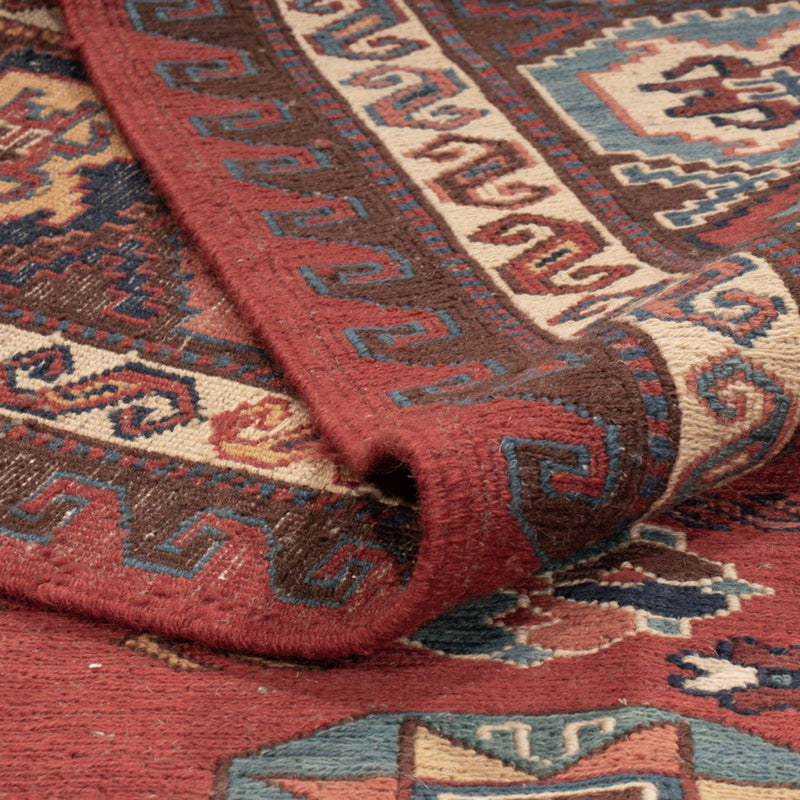 Tappeto Kelim - Orientale - Soumak - 329 x 256 cm - rosso