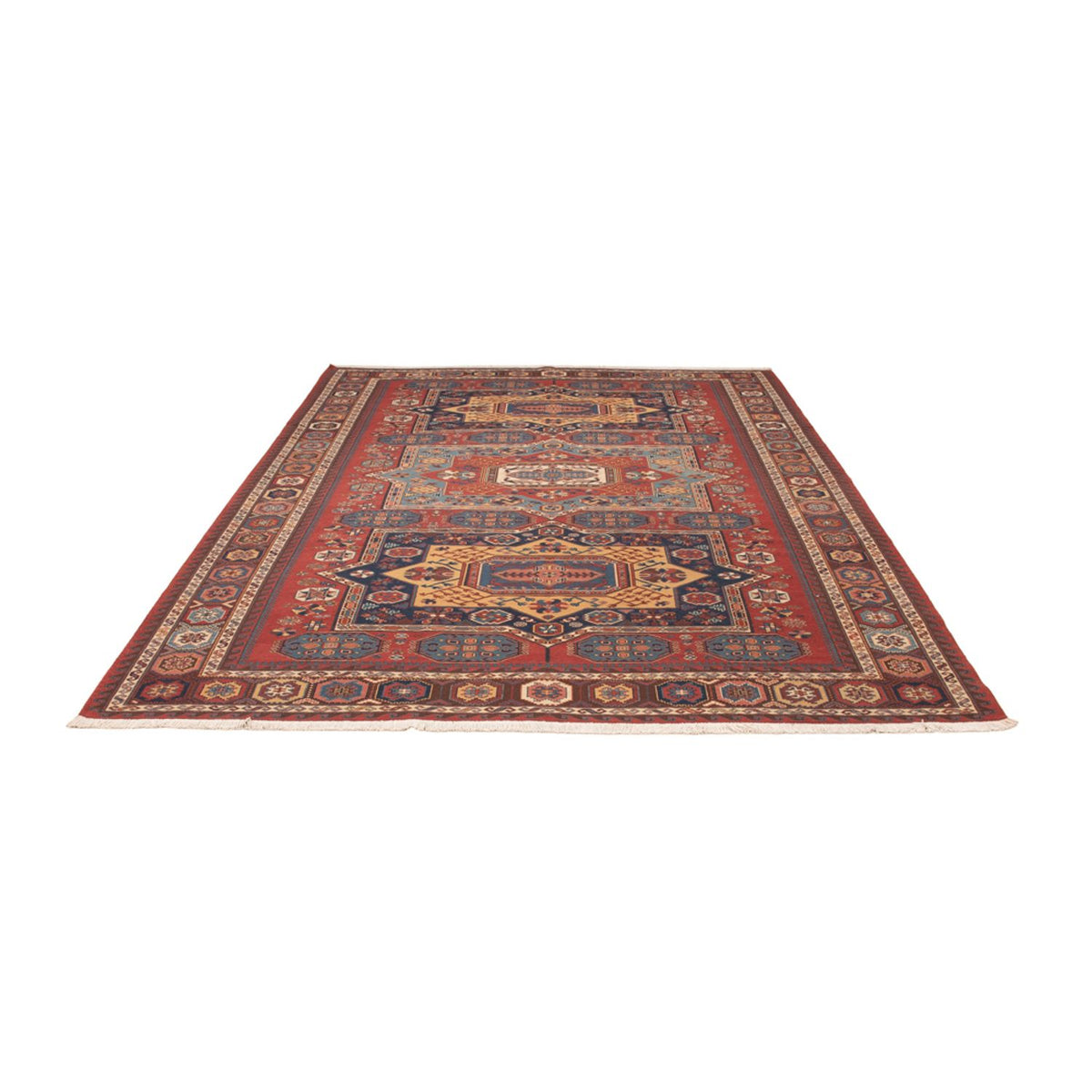 Tappeto Kelim - Orientale - Soumak - 329 x 256 cm - rosso