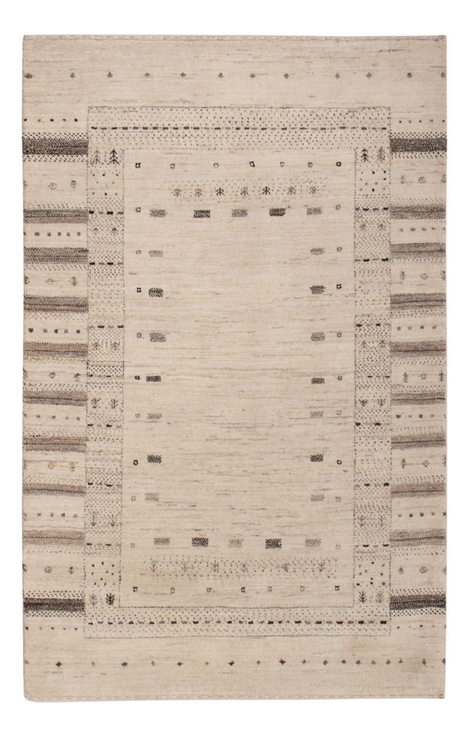 Tappeto Gabbeh - Loribaft Indus - 152 x 105 cm - crema