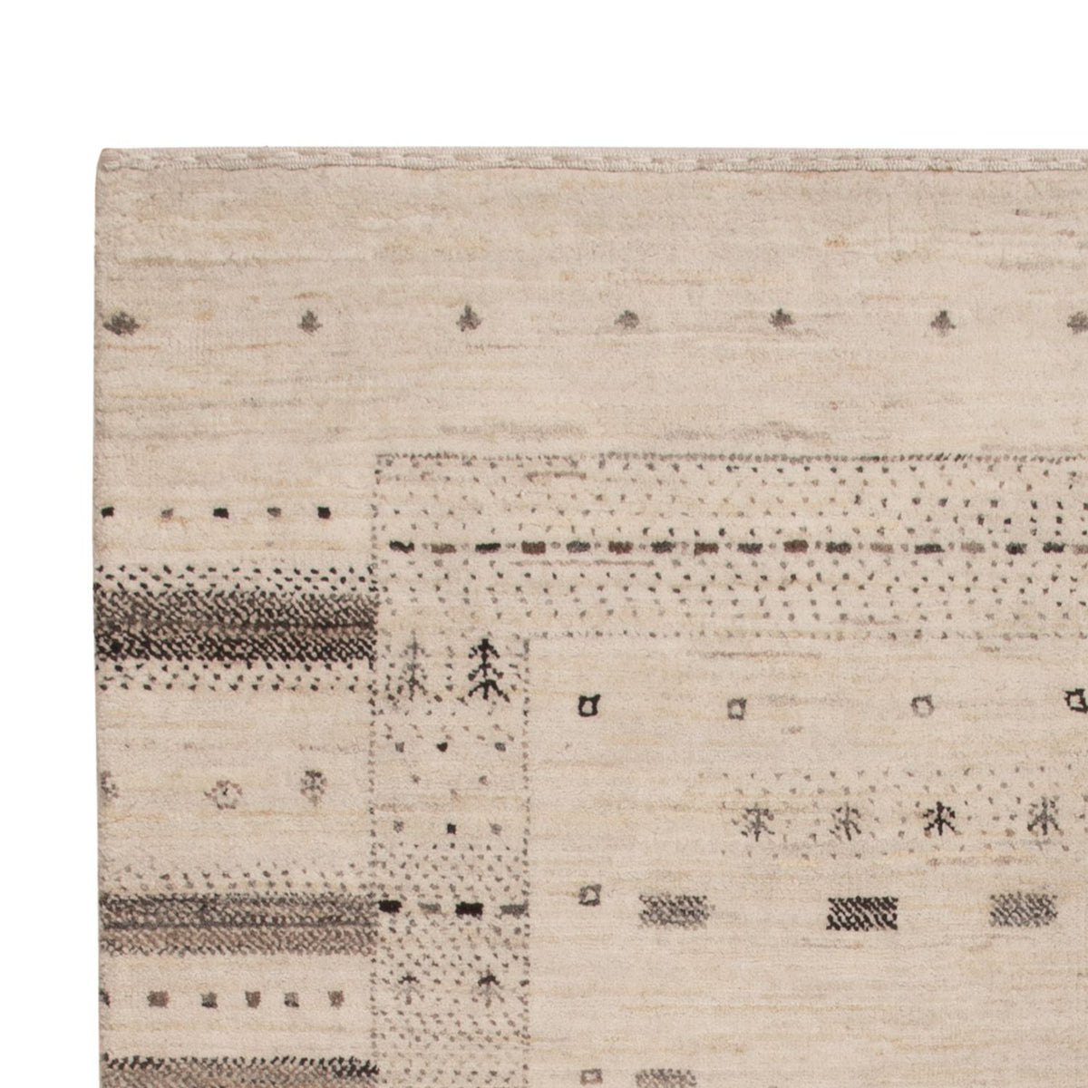 Tappeto Gabbeh - Loribaft Indus - 152 x 105 cm - crema