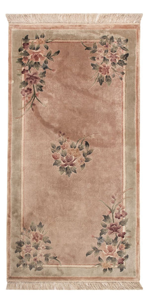 Tappeto di seta - seta cinese - 135 x 70 cm - beige