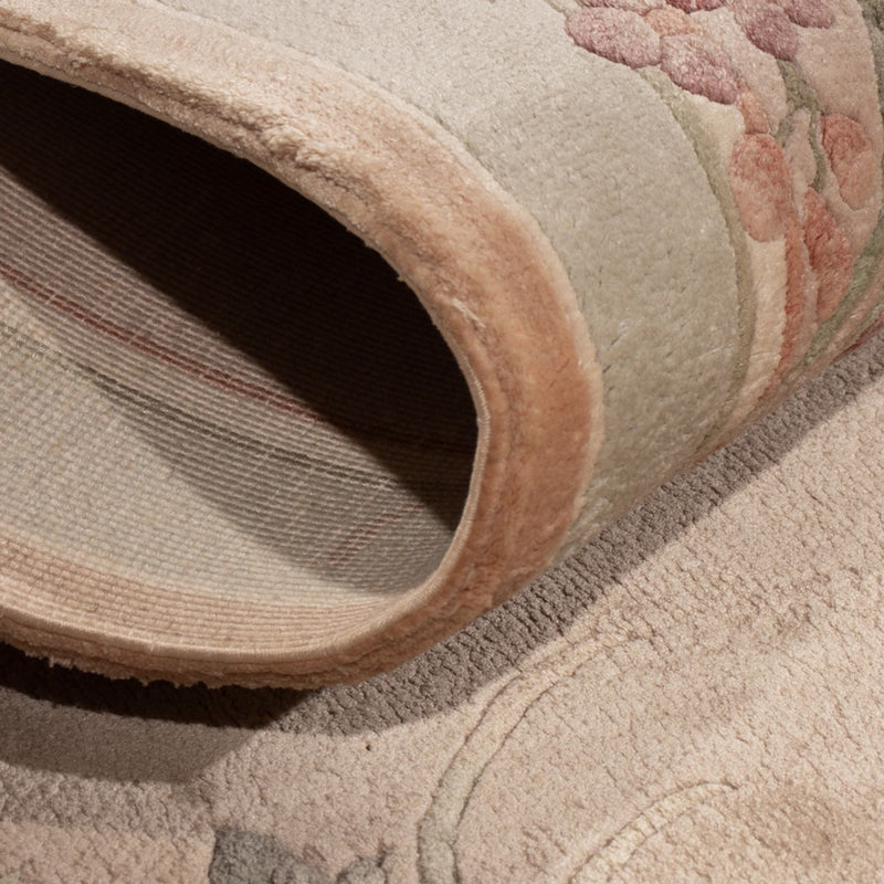 Tappeto di seta - seta cinese - 135 x 70 cm - beige