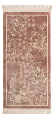 Tappeto di seta - seta cinese - 123 x 62 cm - beige