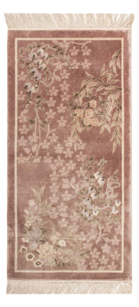 Tappeto di seta - seta cinese - 123 x 62 cm - beige