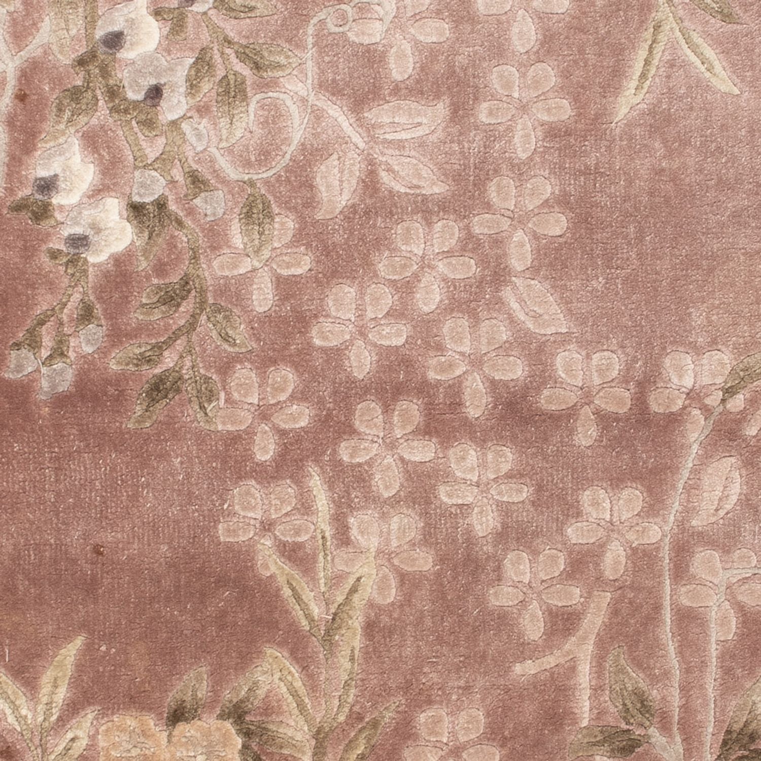 Tappeto di seta - seta cinese - 123 x 62 cm - beige