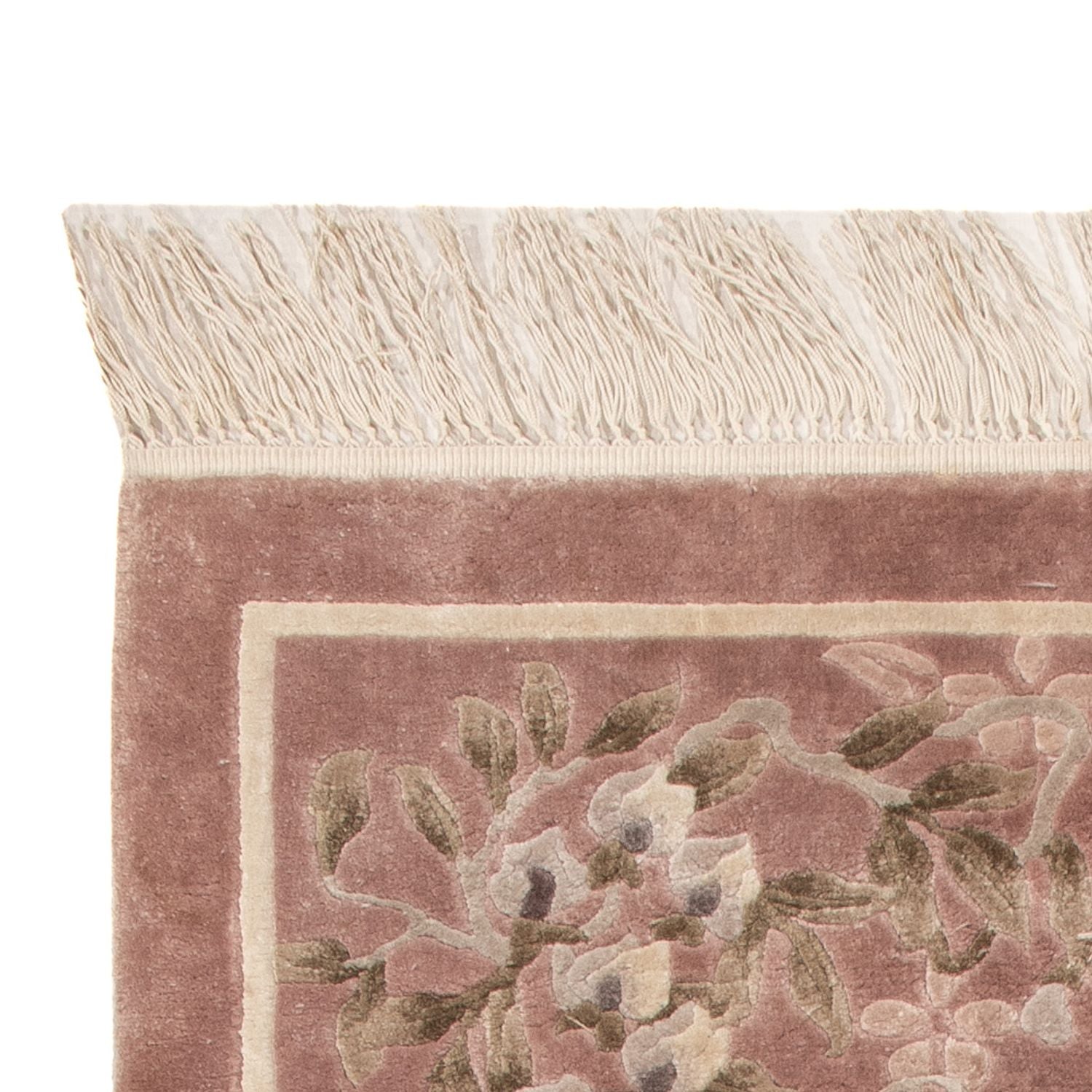 Tappeto di seta - seta cinese - 123 x 62 cm - beige