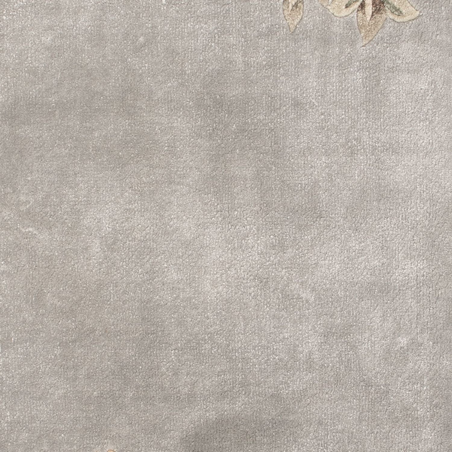 Tappeto di seta - seta cinese - 124 x 60 cm - argento