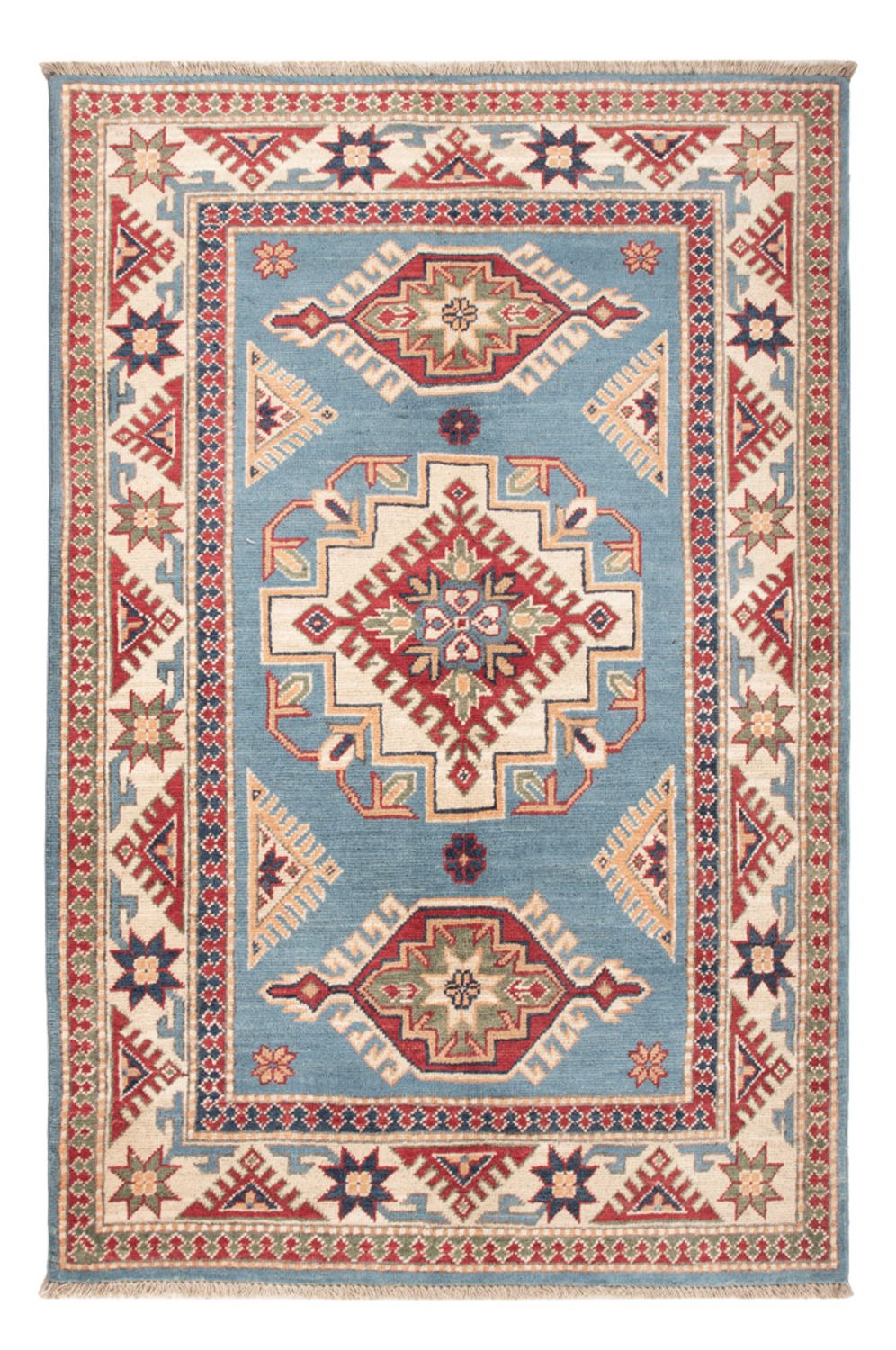 Tappeto Ziegler - Kazak - 147 x 100 cm - blu chiaro