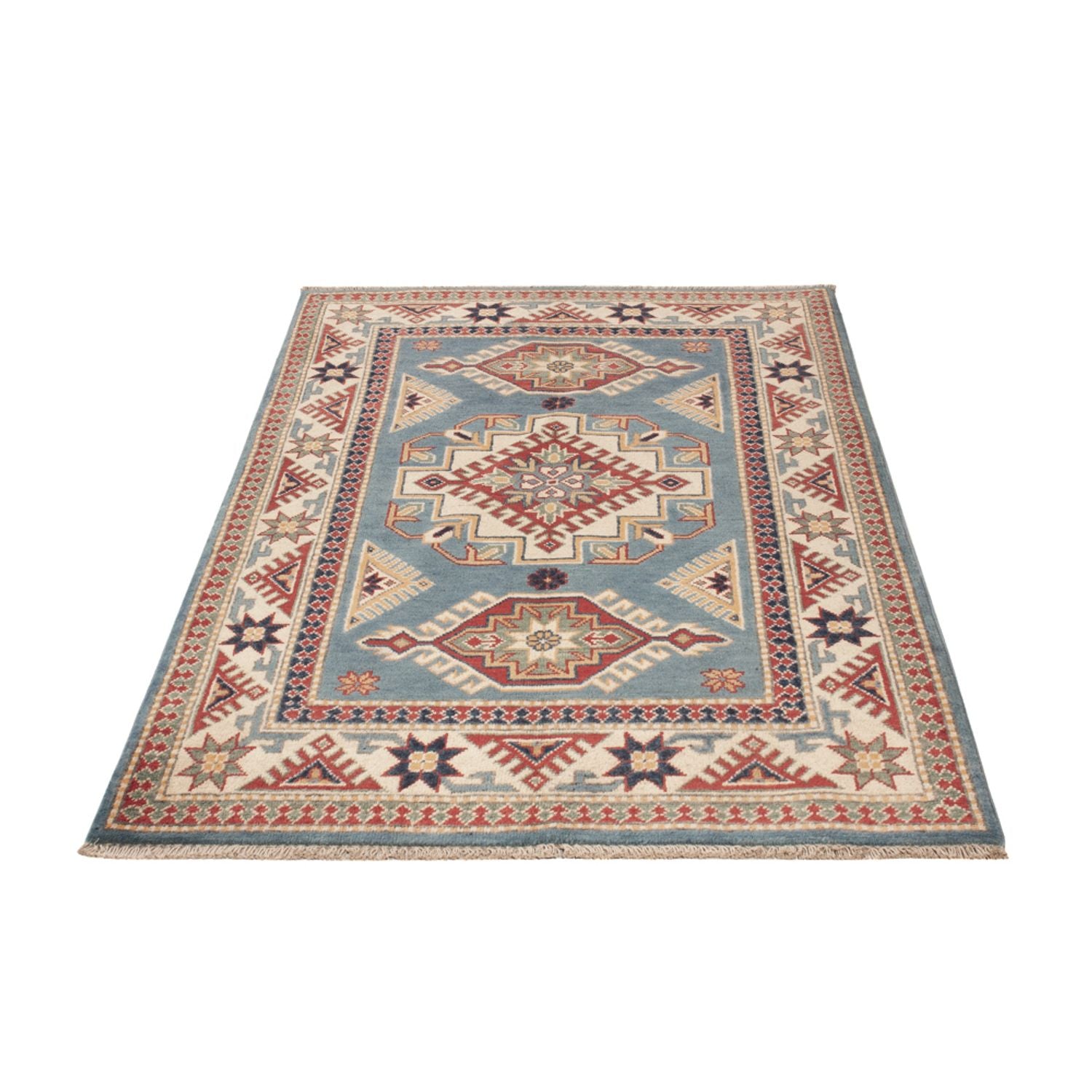 Tappeto Ziegler - Kazak - 149 x 97 cm - blu chiaro