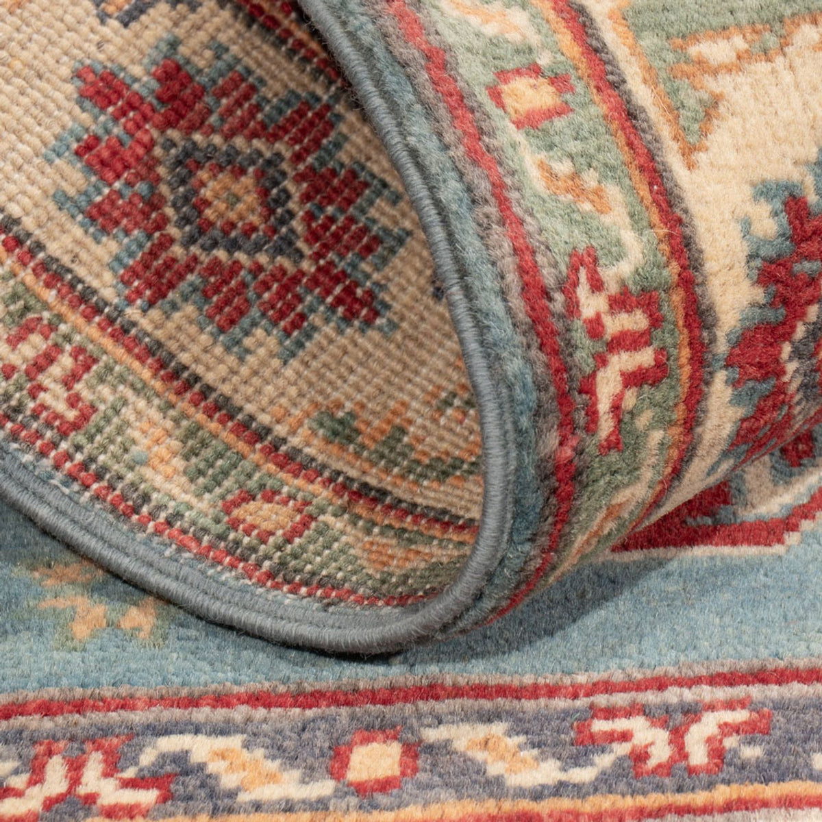 Tappeto Ziegler - Kazak - 123 x 83 cm - blu chiaro