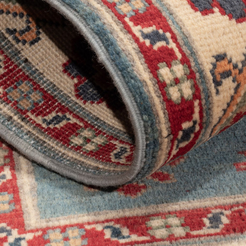 Tappeto Ziegler - Kazak - 121 x 84 cm - blu chiaro