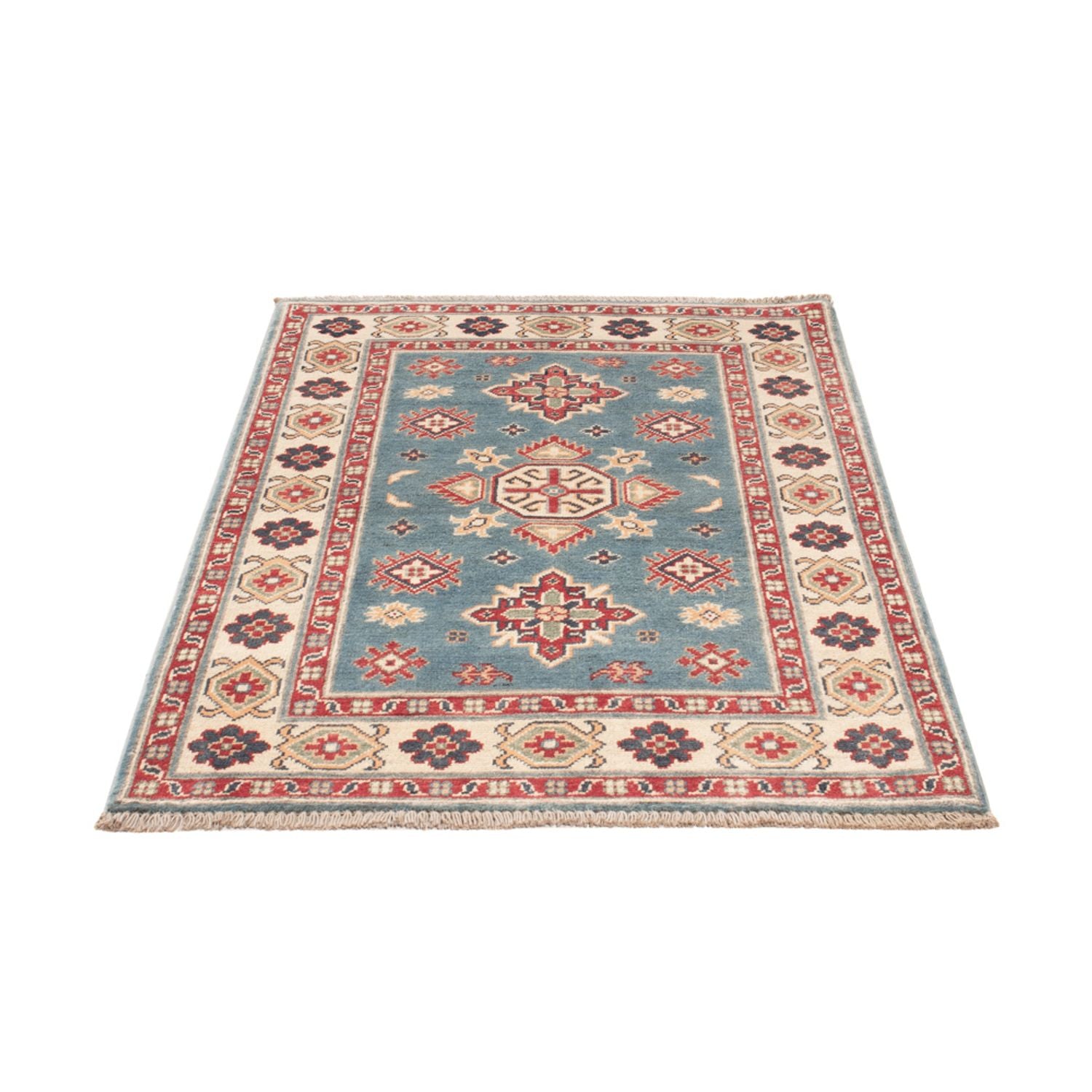Tappeto Ziegler - Kazak - 121 x 84 cm - blu chiaro