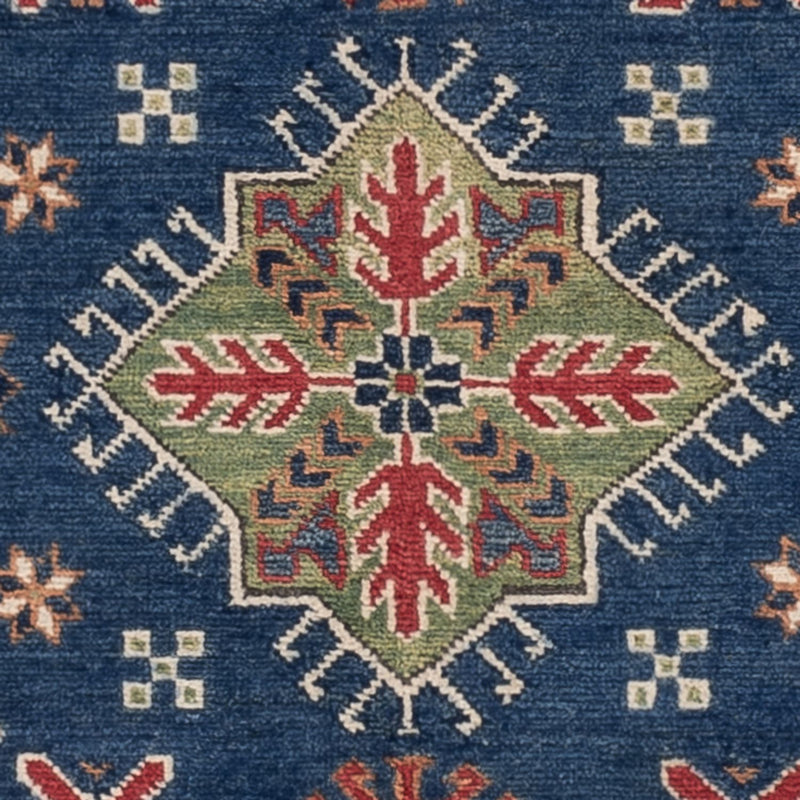 Tappeto Ziegler - Kazak - 152 x 98 cm - blu