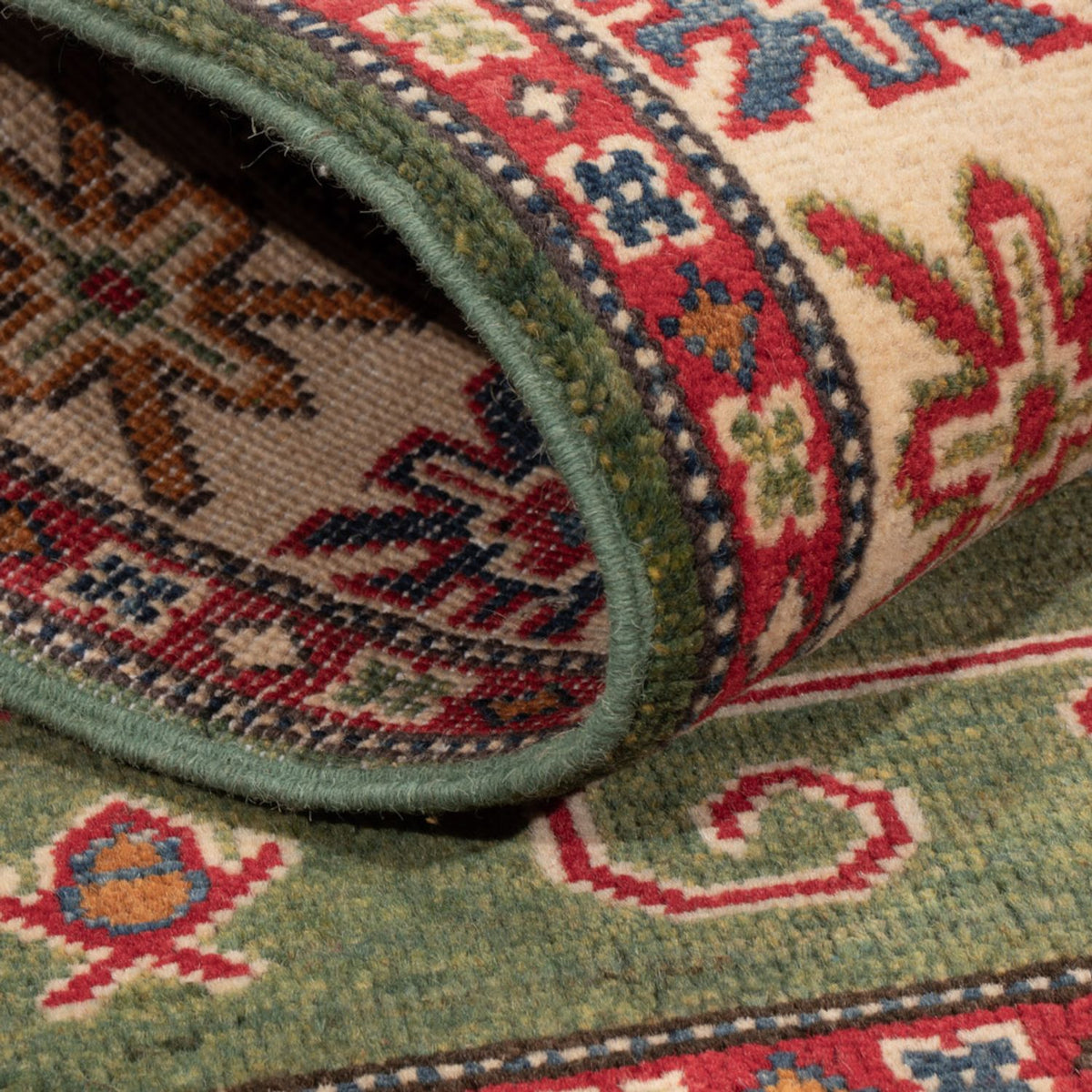 Ziegler Teppich - Kazak - 150 x 101 cm - grün