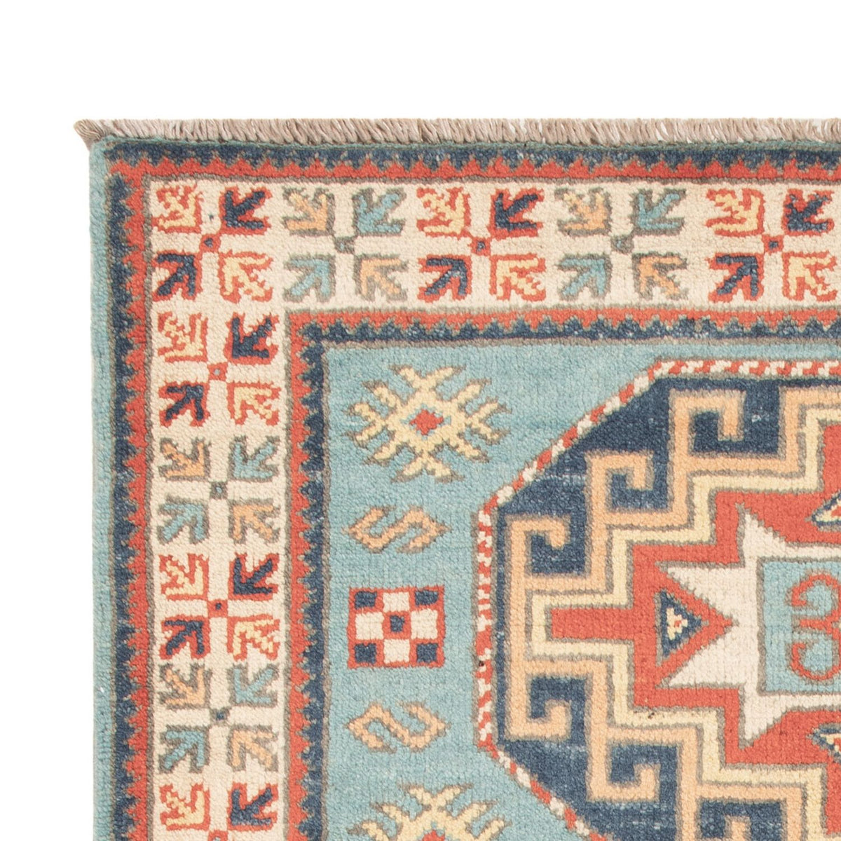 Tappeto Ziegler - Kazak - 124 x 78 cm - blu chiaro