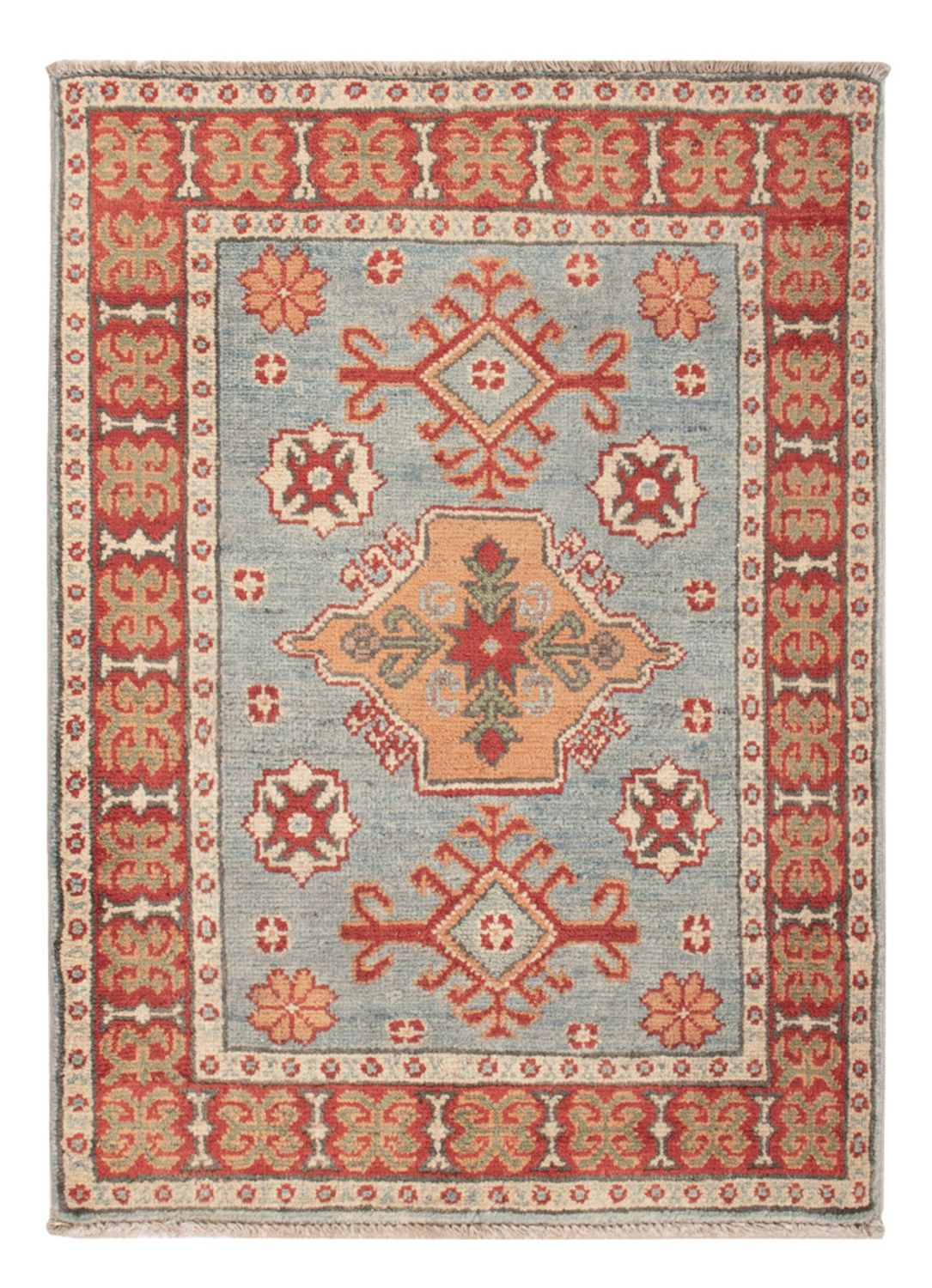 Tappeto Ziegler - Kazak - 86 x 62 cm - blu chiaro