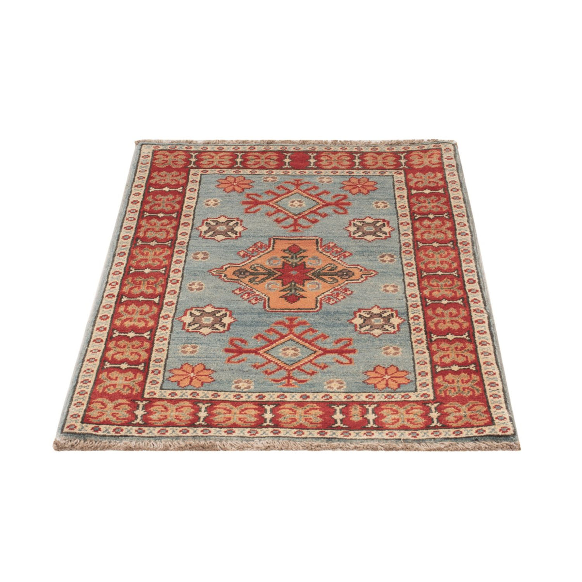 Tappeto Ziegler - Kazak - 88 x 59 cm - blu chiaro