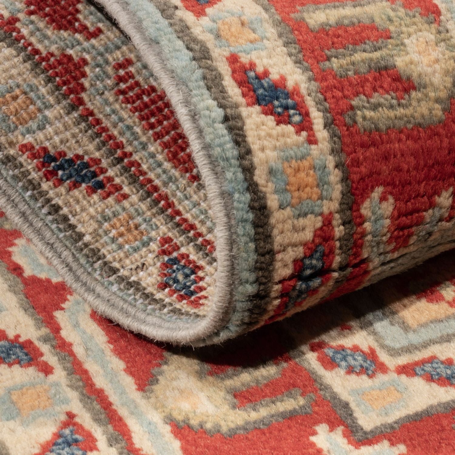 Tappeto Ziegler - Kazak - 96 x 60 cm - blu chiaro