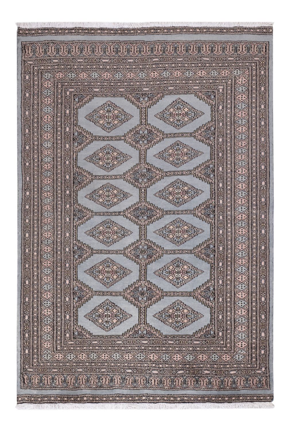 Tappeto Pakistani - 181 x 124 cm - blu chiaro