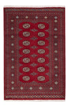 Tappeto Pakistani 124x182cm - Tappeto orientale - Rettangolo / Rosso / 124 x 182 cm Rettangolo