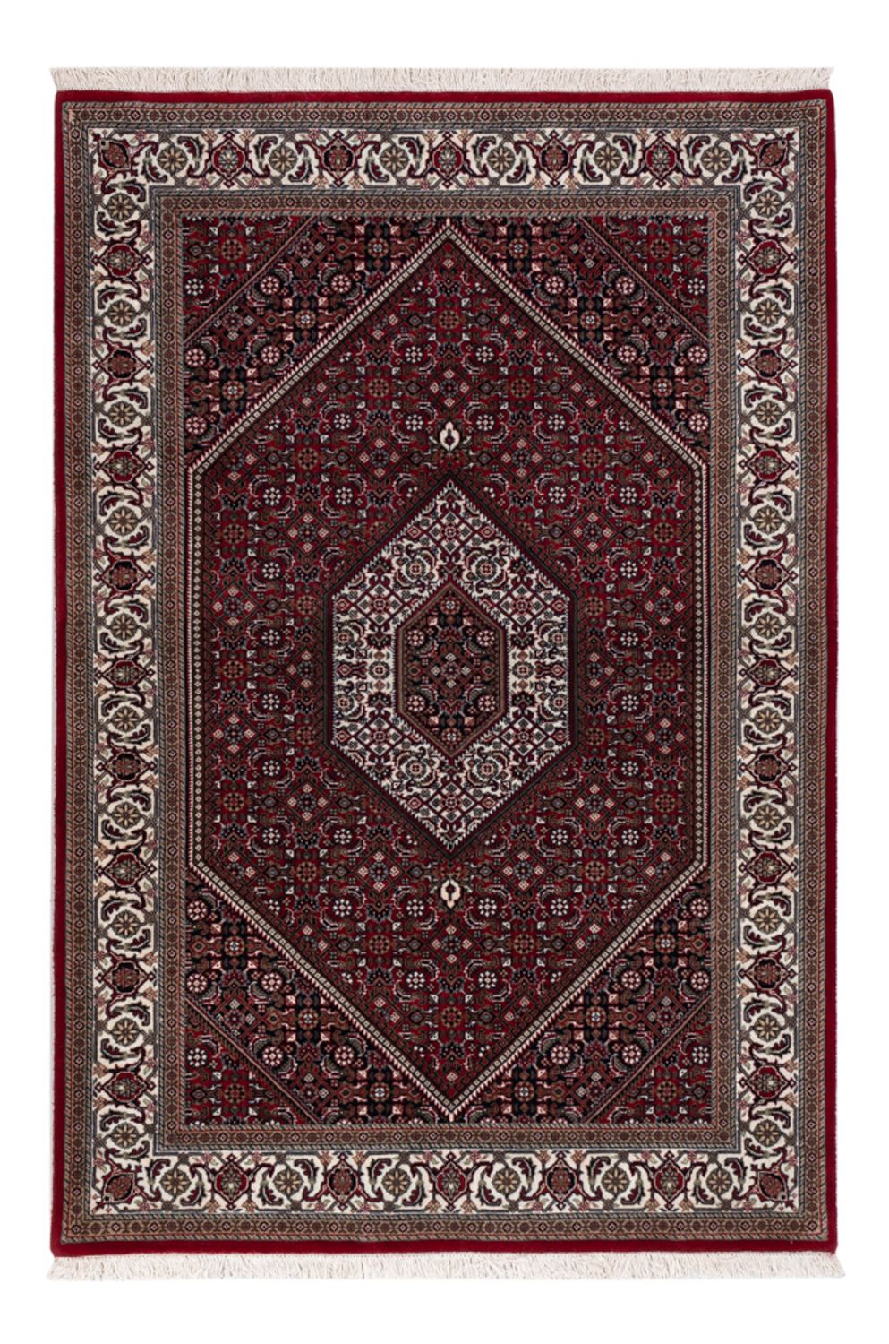 Tappeto orientale - Bidjar - Indo - 184 x 122 cm - beige scuro