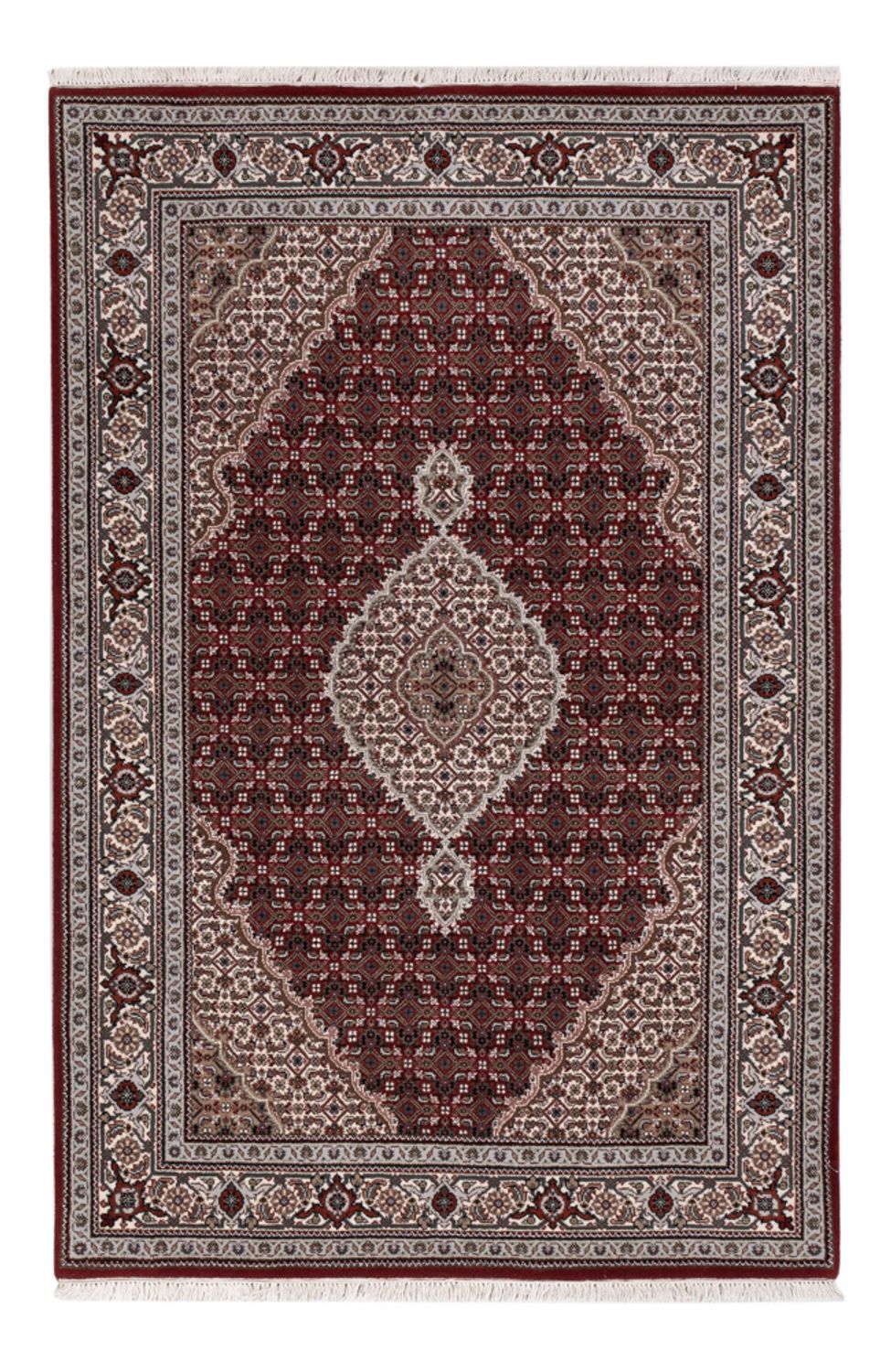 Tappeto orientale - Tabriz - 186 x 124 cm - beige scuro