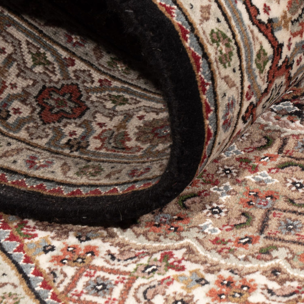 Tappeto orientale - Tabriz - 187 x 124 cm - beige scuro