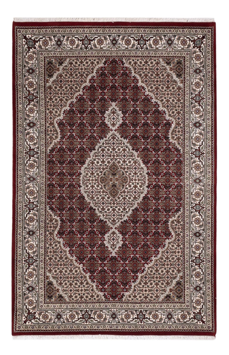Tappeto orientale - Tabriz - 187 x 123 cm - beige scuro