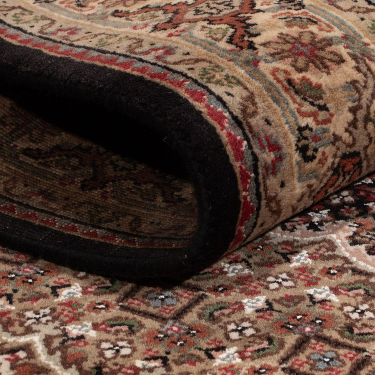 Tappeto orientale - Tabriz - 184 x 127 cm - beige scuro