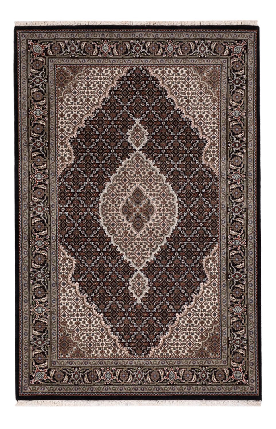 Tappeto orientale - Tabriz - 184 x 120 cm - beige scuro