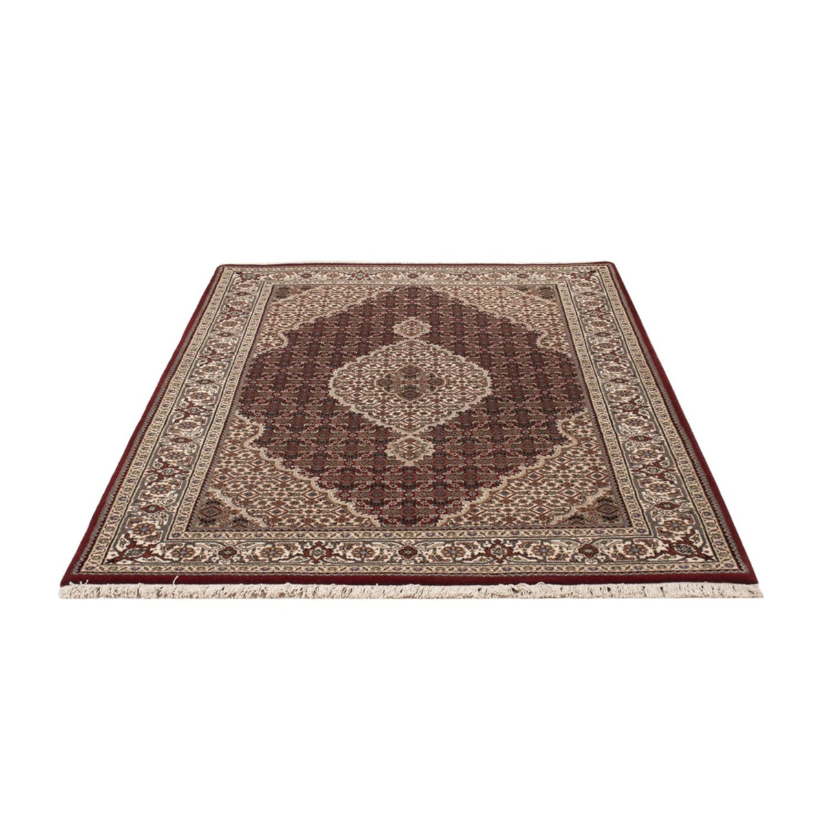Tappeto orientale - Tabriz - 186 x 124 cm - beige scuro