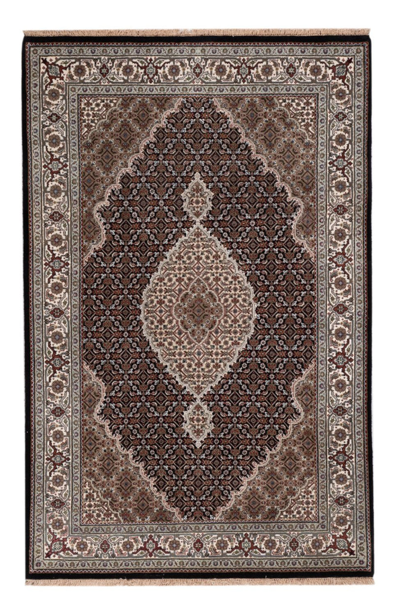 Tappeto orientale - Tabriz - 188 x 123 cm - beige scuro