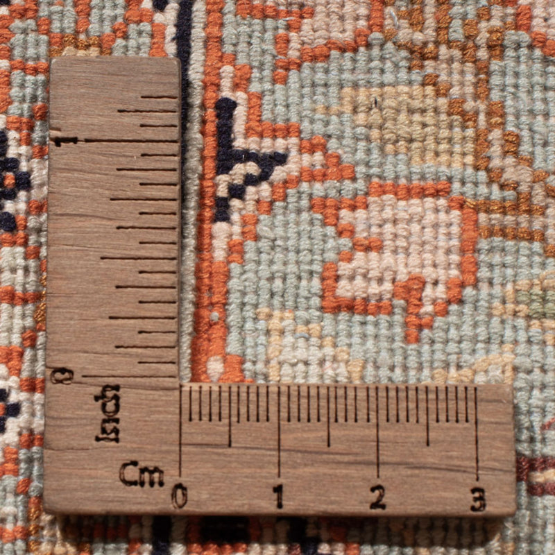 Tappeto corsia Tappeto di seta - Seta del Kashmir - 236 x 80 cm - beige scuro