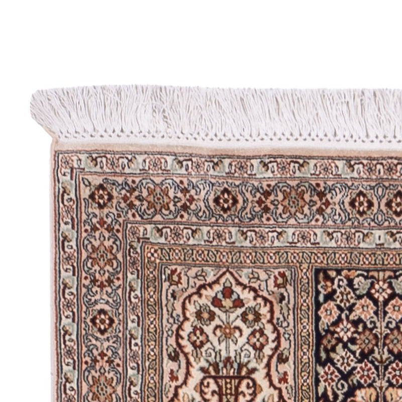 Tappeto corsia Tappeto di seta - Seta del Kashmir - 304 x 79 cm - beige scuro