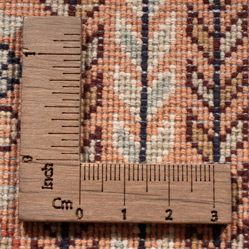 Tappeto corsia Tappeto di seta - Seta del Kashmir - 304 x 79 cm - beige scuro