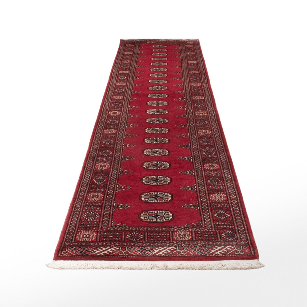 Tappeto corsia Tappeto Pakistani - 343 x 77 cm - rosso