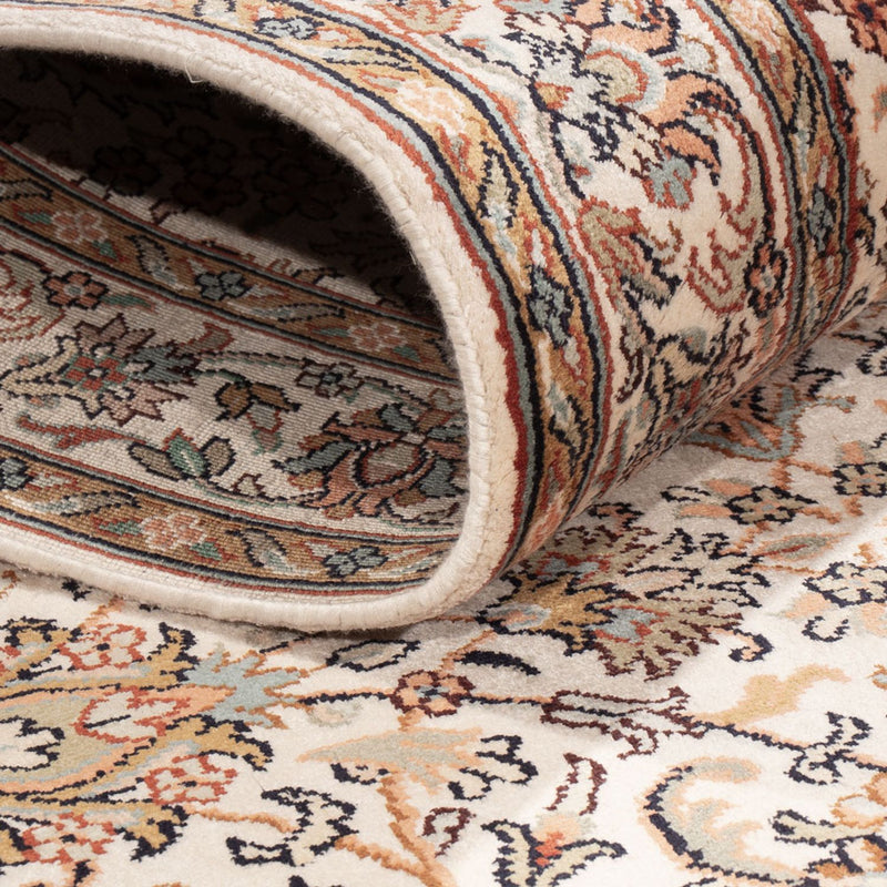 Tappeto corsia Tappeto di seta - Seta del Kashmir - 308 x 80 cm - beige