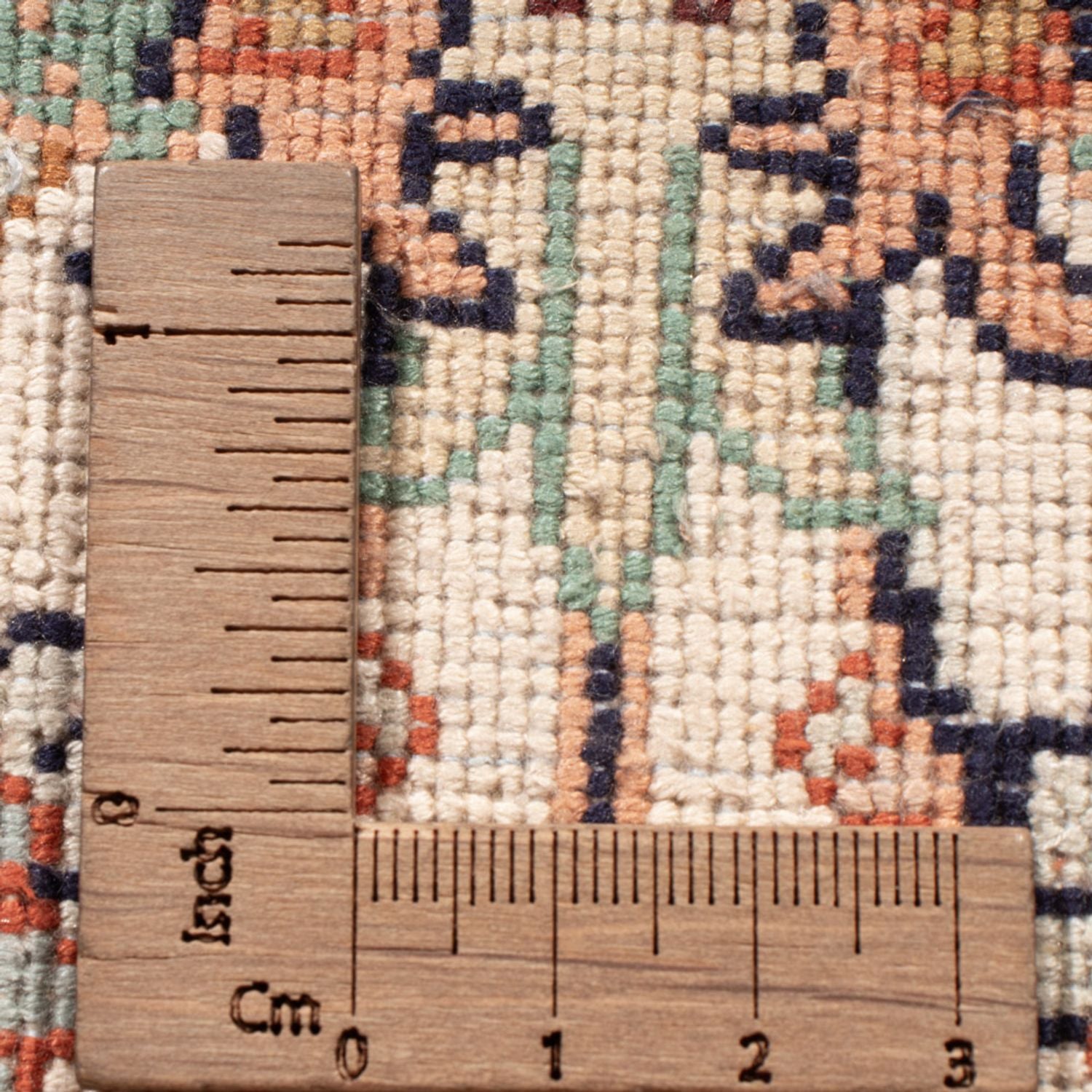 Tappeto corsia Tappeto di seta - Seta del Kashmir - 308 x 80 cm - beige