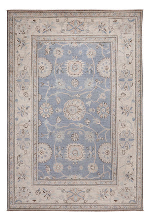 Tappeto Ziegler - Usak - 301 x 206 cm - blu chiaro