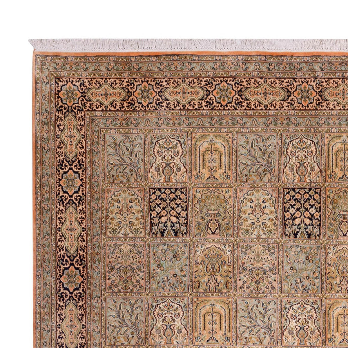 Tappeto di seta - Seta del Kashmir - 378 x 273 cm - beige scuro