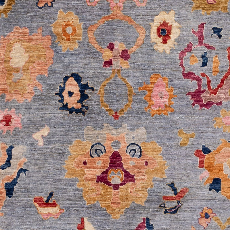 Tappeto Ziegler - Usak - 357 x 290 cm - blu chiaro