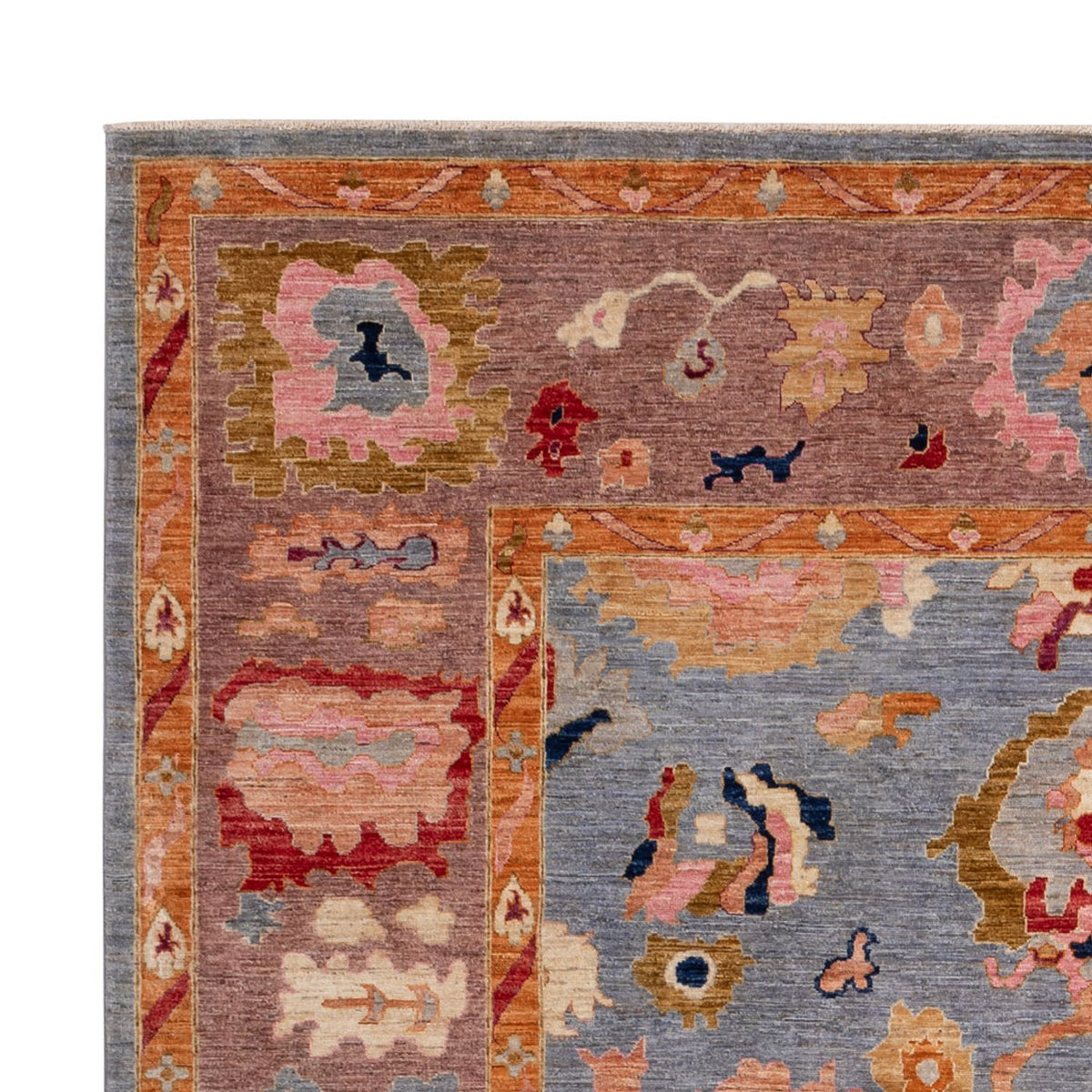 Tappeto Ziegler - Usak - 357 x 290 cm - blu chiaro