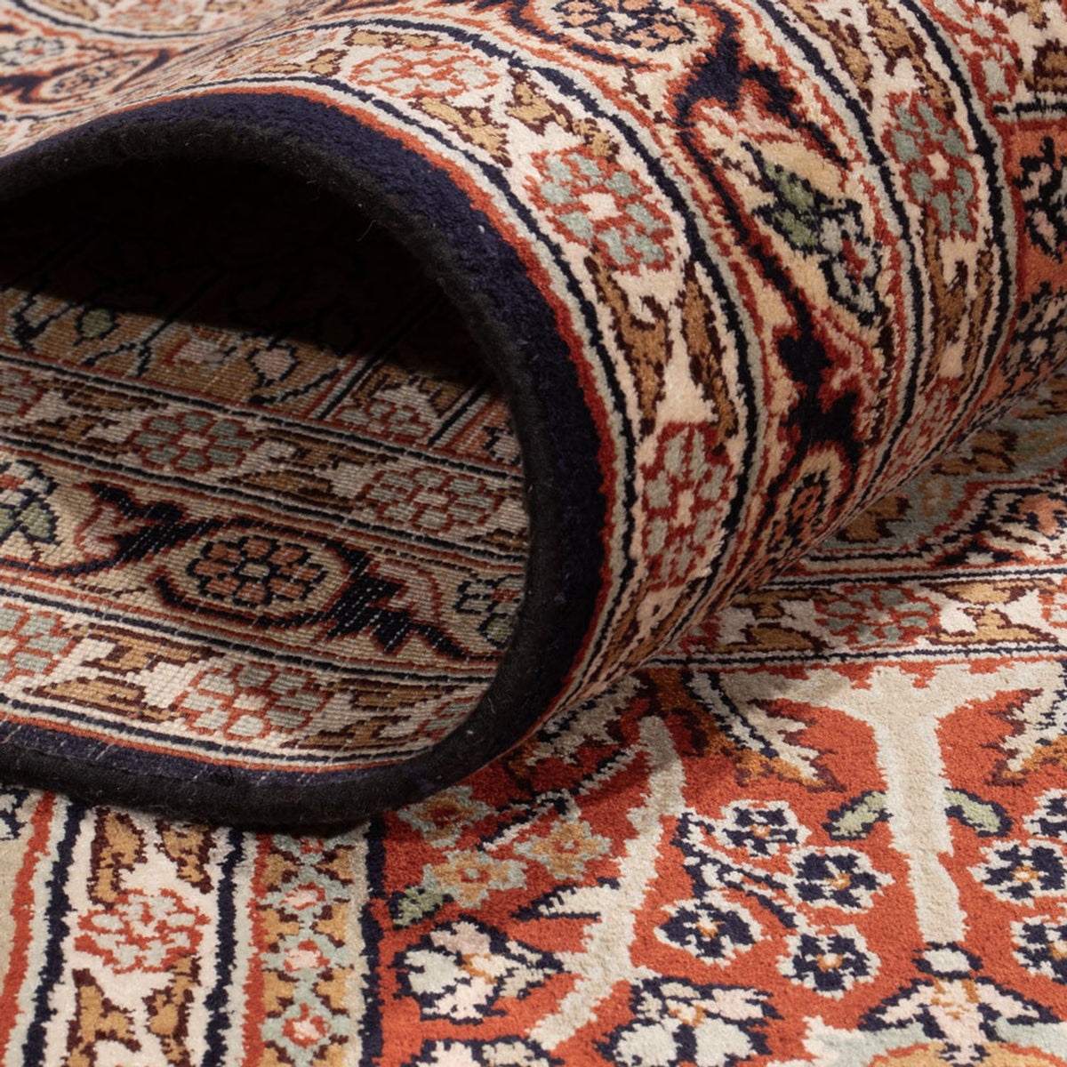 Tappeto di seta - Seta del Kashmir - 362 x 274 cm - beige scuro