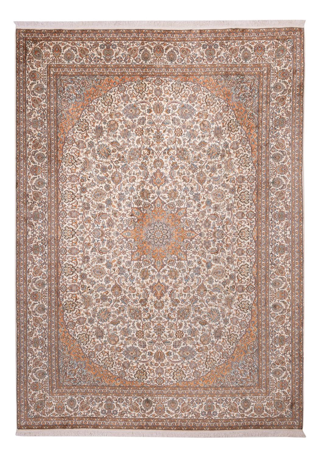 Tappeto di seta - Seta del Kashmir - 347 x 247 cm - beige