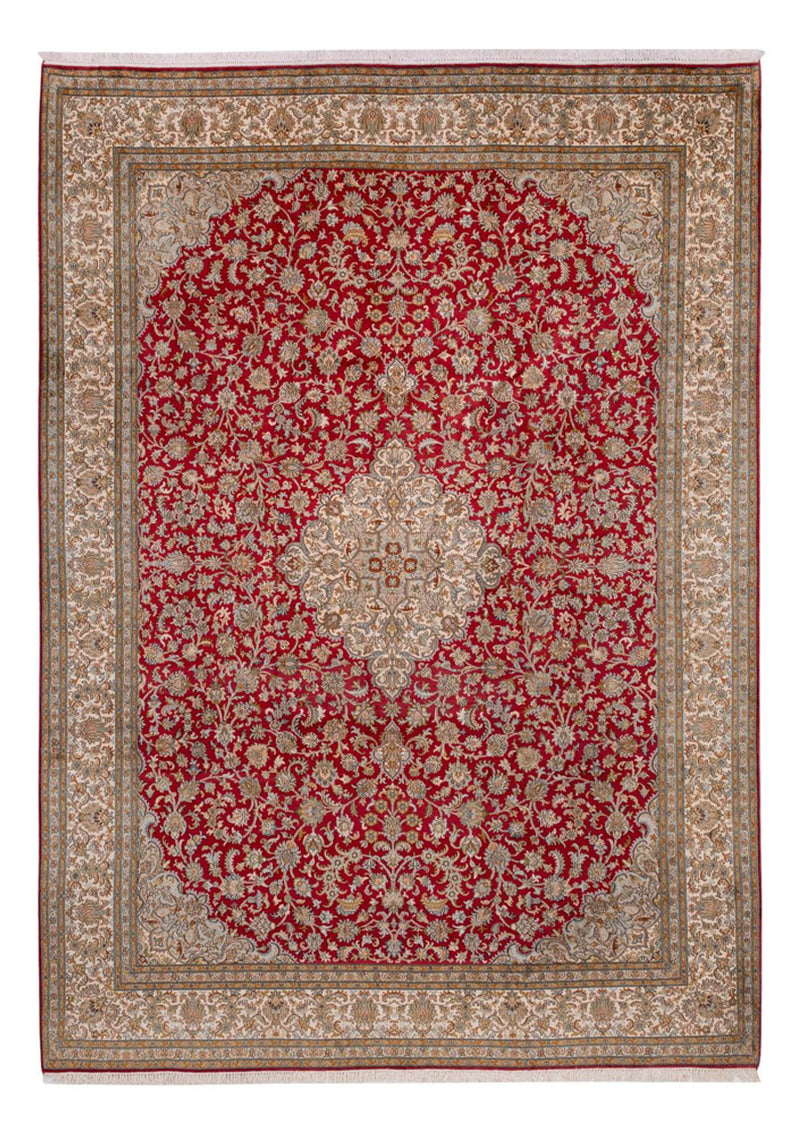Tappeto di seta - Seta del Kashmir - 339 x 244 cm - rosso