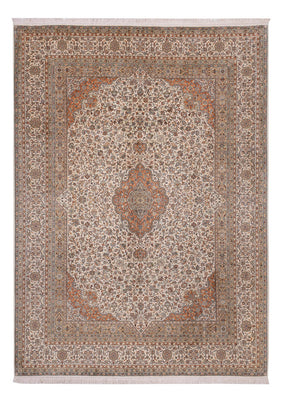 Seidenteppich - Kaschmir Seide - 344 x 250 cm - beige