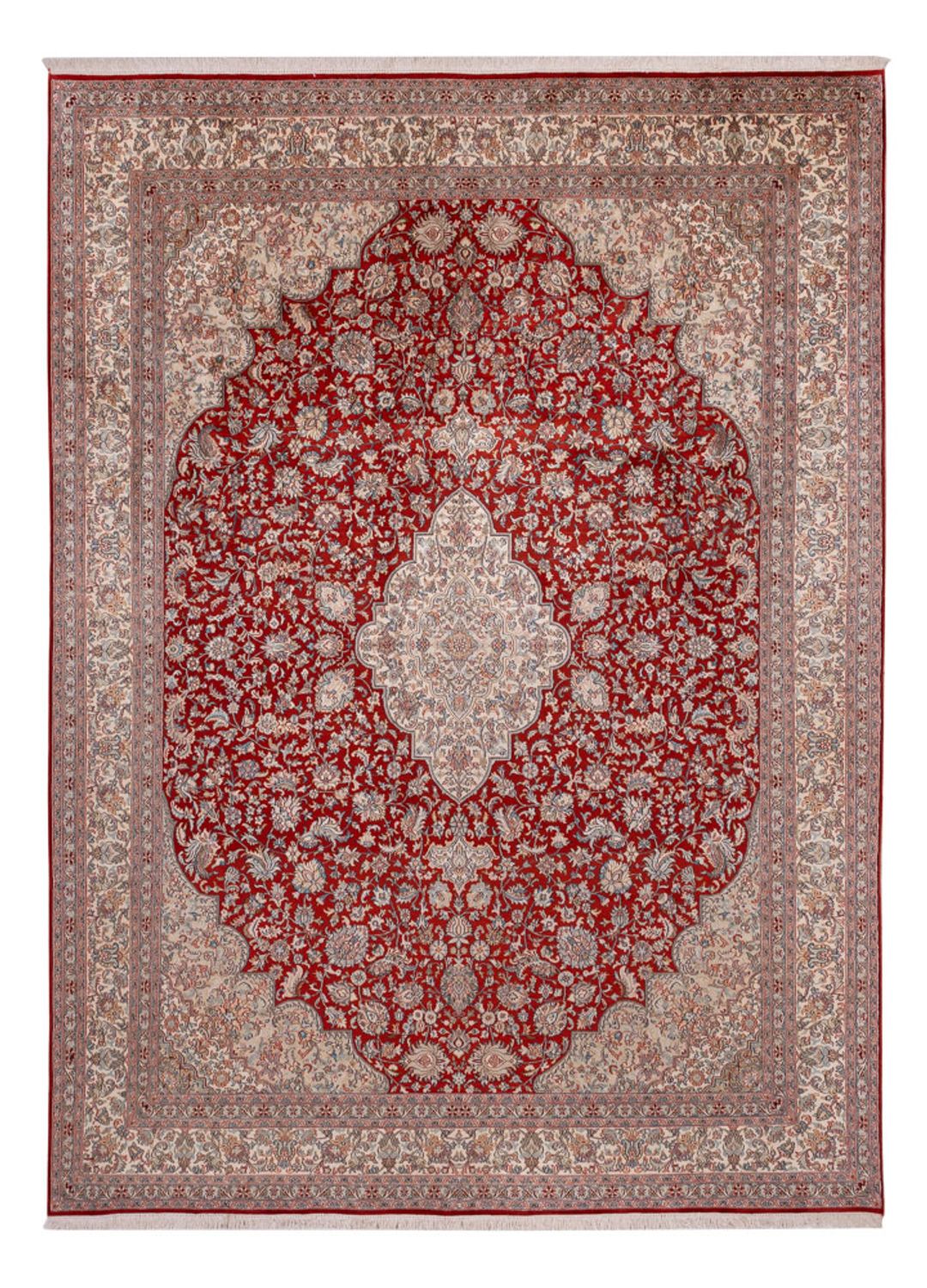 Tappeto di seta - Seta del Kashmir - 332 x 245 cm - rosso
