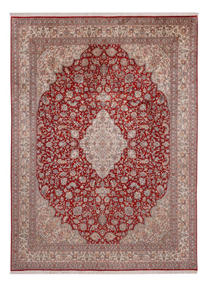 Tappeto di seta - Seta del Kashmir - 332 x 245 cm - rosso