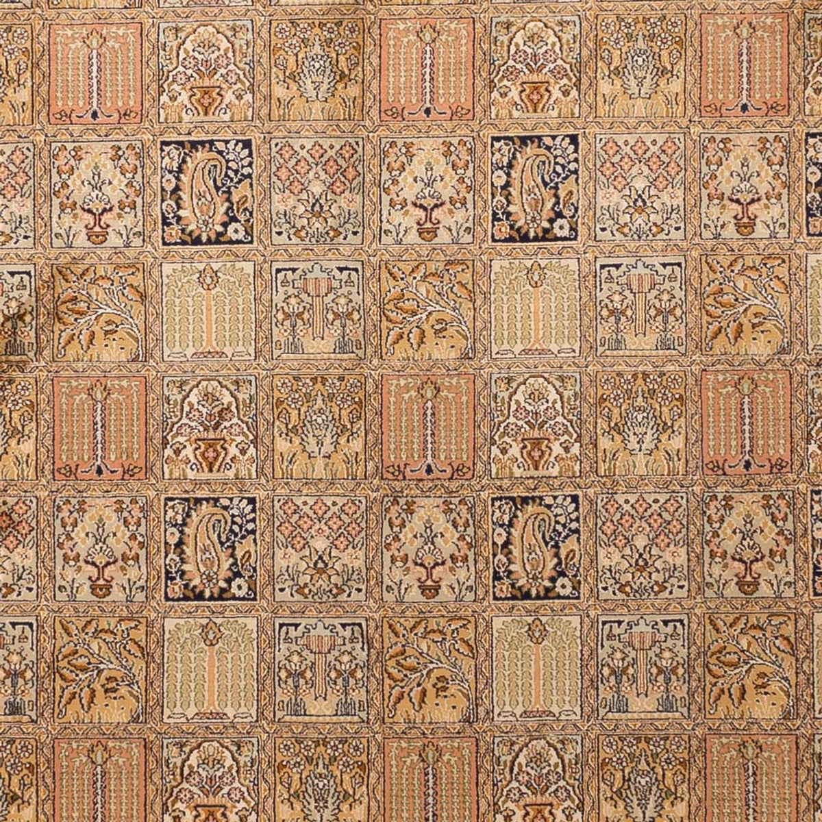 Tappeto di seta - Seta del Kashmir - 339 x 246 cm - beige scuro
