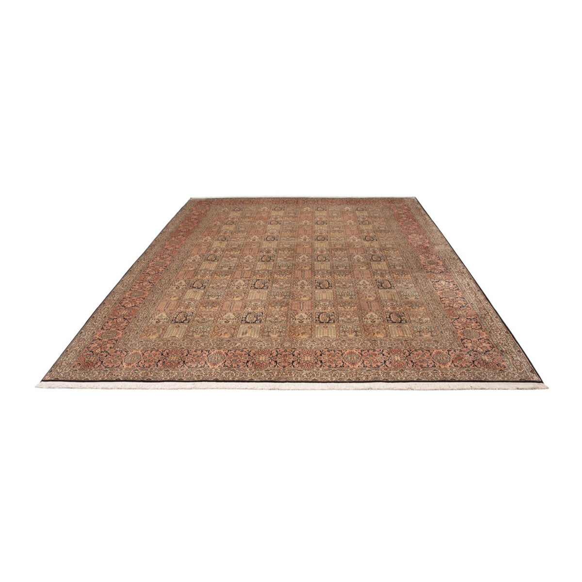 Tappeto di seta - Seta del Kashmir - 339 x 246 cm - beige scuro